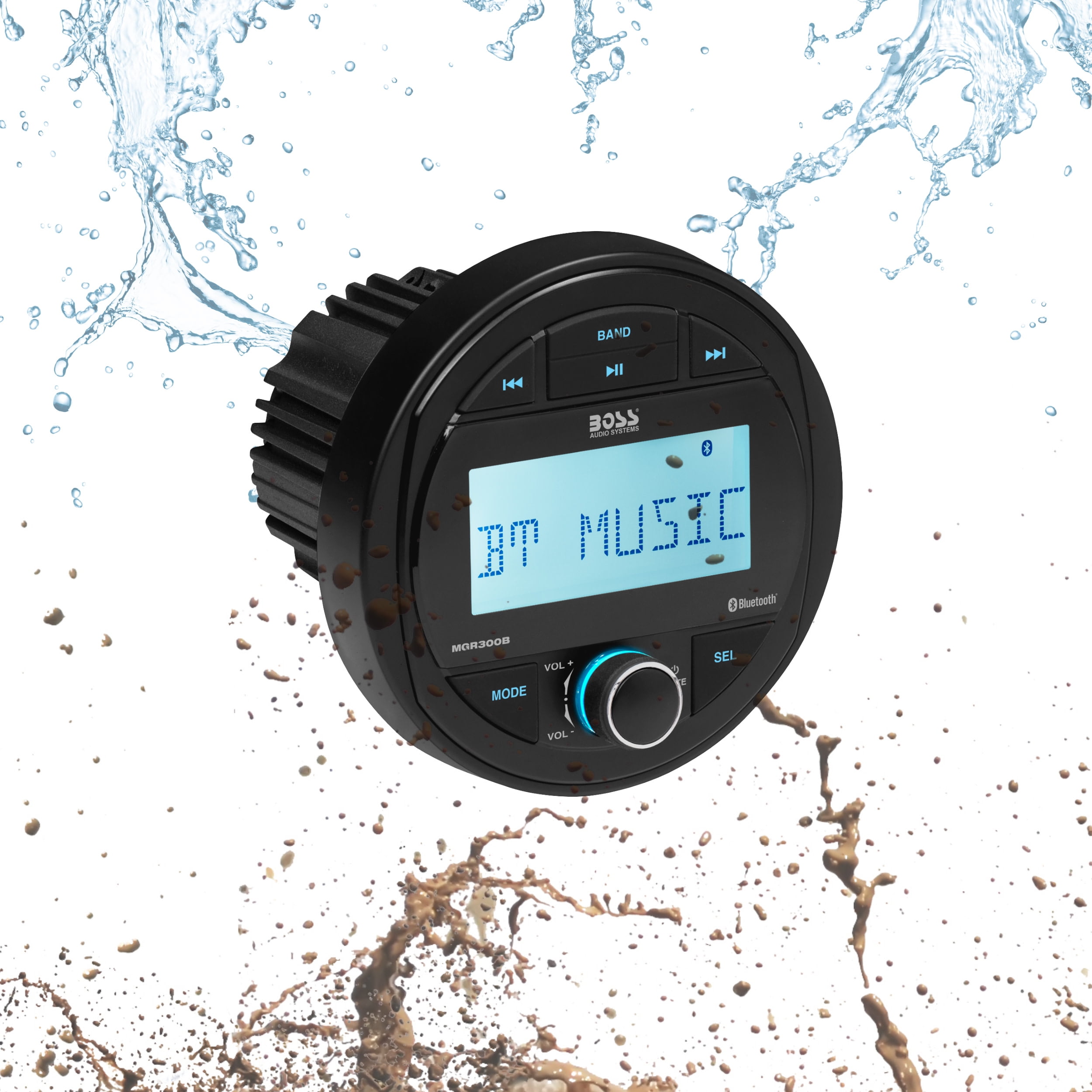 BOSS Audio Systems MGR300B Marine Boat Stereo Sound System Head Unit