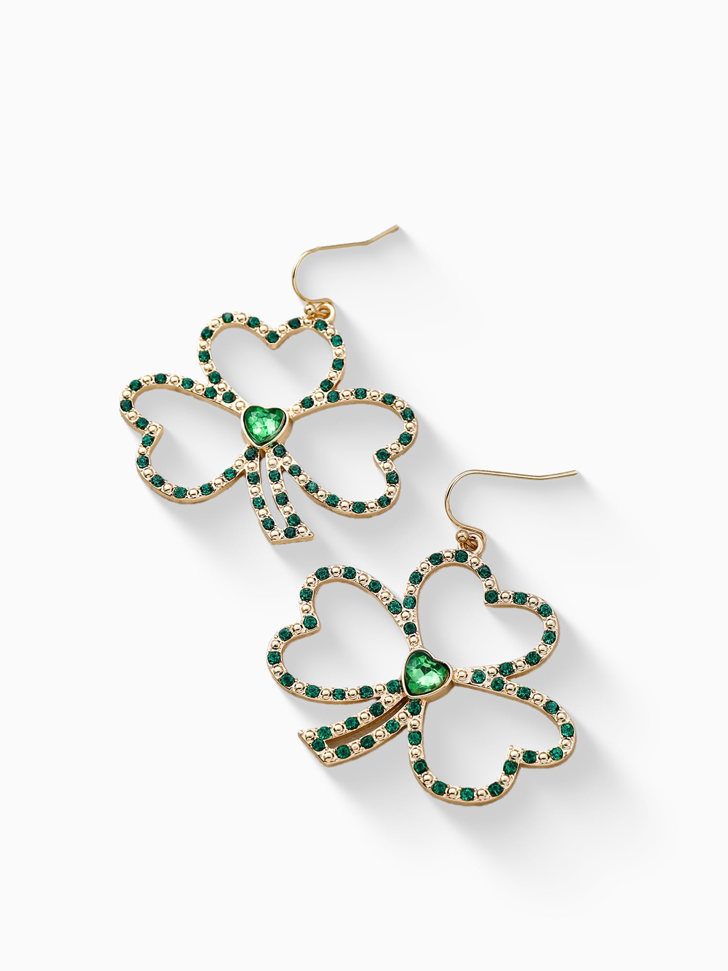 Way to Celebrate St. Patrick's Day Leaf Shamrock Earring, 1 Pair