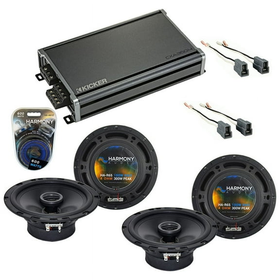 Fits Hyundai Santa Fe 2001-2006 Speaker Upgrade Harmony (2) R65 & CXA360.4 Amp