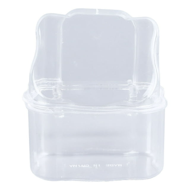 Contenedor De Alimentación Para Jaula De Pájaros, Comedero Para Pájaros Colgante Transparente Conveniente Para Balcón Para Patio
