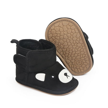 

Sunisery Baby Winter Boots Cartoon Animal Non-Slip Soft Sole First Walker Snow Boots Crib Shoes