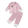 thumbnail image 5 of Children Fashion Cute Print Casual Comfort Pajamas Set Long Sleeve Shirt Trousers Two Sets 12-13 Years, 5 of 5