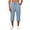 Sky Blue, variant on Men's 100% Cotton Linen Capri Pants Casual Wide Leg Lightweight 3/4 Pants Elastic Waist Drawstring Beach Yoga Long Shorts with Pockets Sky Blue