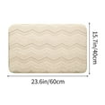 thumbnail image 3 of AZXY Bath Mats for Bathroom Floor,White Bathroom Mats,Absorbent Bathroom Rugs,Plush Washable Quick Dry Non Slip Bath Rugs Clearance, 3 of 7