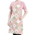 thumbnail image 5 of Pioneer Flower Floral Print Pattern Apron for Women and Men, Cotton Linen Waterproof with Pockets, Adjustable, 33x27 Inch for Kitchen, Gardening, BBQ, Salon, 5 of 6