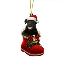 Grrvtrz Cute Dog Christmas Tree Pendant Acrylic Christmas Decoration,Christmas Tree Pendant,Christmas Decorations