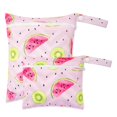 thumbnail image 2 of Juego de 2 uds. De bolsillo liso con cremallera, uso multiescenario, se puede colgar, cubierta de pañal reutilizable impermeable, bolsa húmeda, bolsa de Yoga lavable, 2 of 5