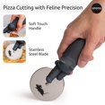 thumbnail image 4 of Cortador de pizza OTOTO Kitty Cut, utensilio de cocina de acero inoxidable, 4 of 8
