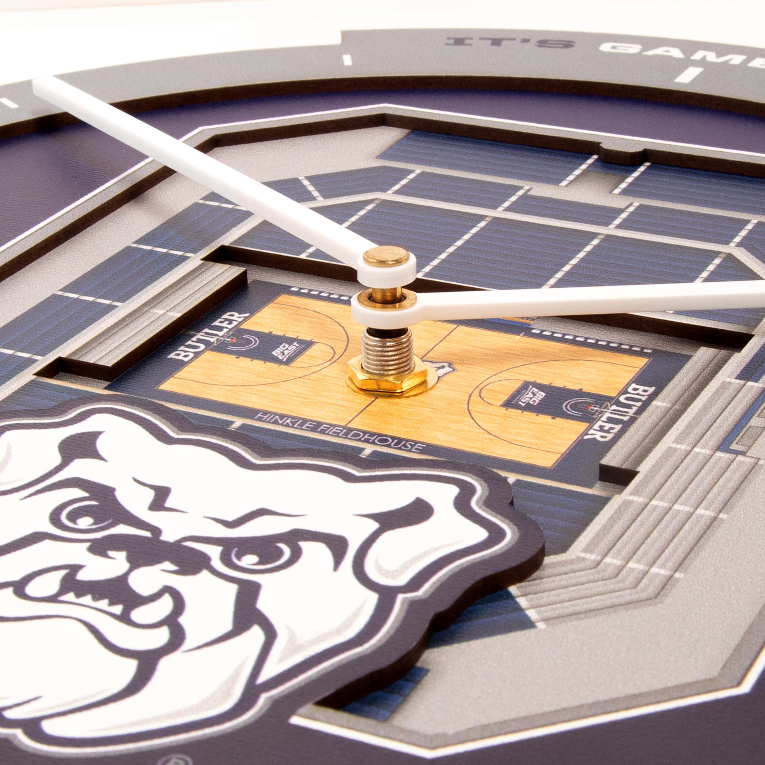 YouTheFan NCAA Butler Bulldogs Stadiumview 3D Wall Clock