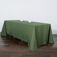 thumbnail image 3 of BalsaCircle 6 Pieces 90" x 132" Moss Green Rectangle Polyester Tablecloths Table Cover Linen, 3 of 8