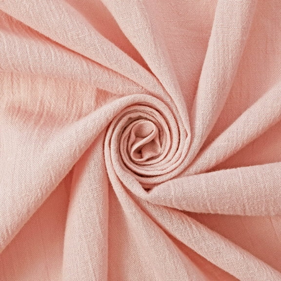 Luxe Gauze Fabric 100% Natural Cotton 51" Wide Sold BTY (Rose Gold, 10 Yards)