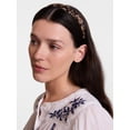 thumbnail image 2 of Scenario Women's Acetate Faux Tortoise Headband, Brown Multi, 2 of 5