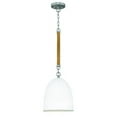 thumbnail image 1 of Hinkley 3364AN Nash Collection One Light Pendant, Antique Nickel w/Ceramic Shade, 1 of 2