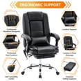 thumbnail image 6 of JONPONY Ergonomic Office Chair，Swivel Desk Chair with Lumbar Support, Adjustable Height with Armrests for Adults,Black-1, 6 of 15