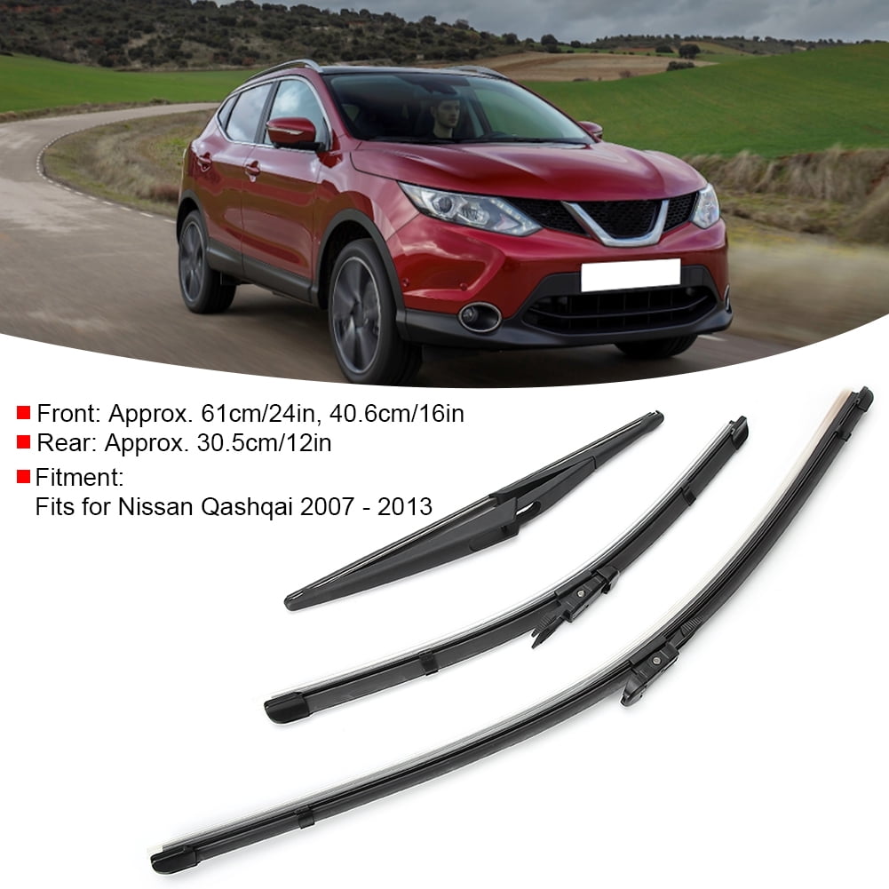 Wiper Blades, Windshield Wiper, Firm  Wipers Play for  Qashqai 2007 - 2013 Suitable right-hand driving