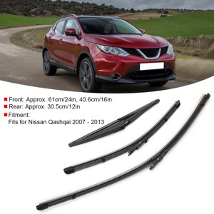 Wiper Blades, Wiper pare-brise, Firm Wipers Play pour Qashqai 2007 - 2013 Conduite à droite appropriée