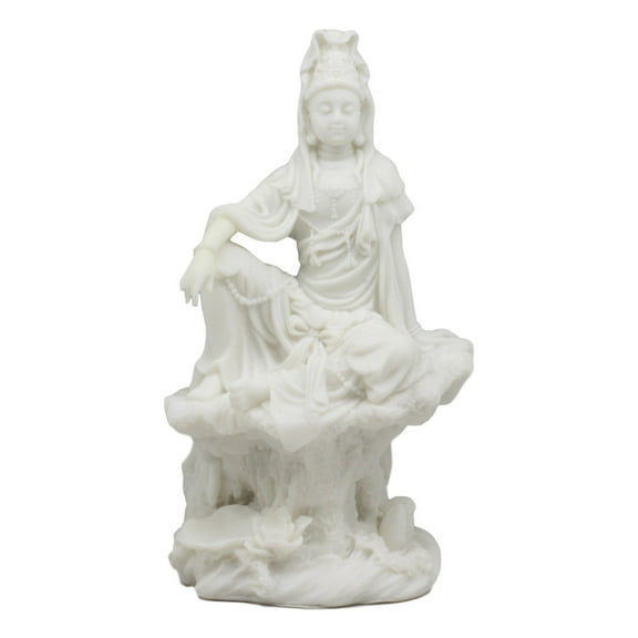 Ebros The Water And Moon Goddess Kuan Yin Bodhisattva Statue 7" Tall Immortal Deity Of Mercy Museum Decorative Altar Figurine