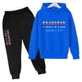 thumbnail image 1 of Trapstar Ensembles de Chandails à Capuchon pour Enfants Manches Longues Chandails Graphiques pour Garçons Filles Chandails Amples de Rue Trapstar Chandails + Pantalons de Survêtement Ensemble de 2 Chandails Classiques (Bleu, 120), 1 of 4
