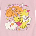 thumbnail image 3 of Winnie the Pooh - Floral Umbrella - Youth Girls Fitted Short Sleeve T-Shirt, 3 of 5
