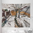 thumbnail image 1 of Watercolor Tapestry, Digital Drawing Winter Trees and Hills Modern Illustration, Fabric Wall Hanging Decor for Bedroom Living Room Dorm, 5 Sizes, Caramel Dark Mauve and Grey, by Ambesonne, 1 of 1