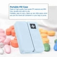 thumbnail image 3 of Pill Box, Portable Medicine Case Foldable Weekly 2 Shots Organizer with 7 Compartments S Funny Magnetic Pill Box, 3 of 7