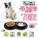 thumbnail image 2 of Platos de Acero inoxidable KE WOOW Doble Plato chico 200 ml con Tapete de silicon, 2 of 9