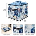 thumbnail image 3 of Lce Hockey Foldable Storage Bin with Handle, 10.8"x10.5"x10.6", Large Capacity Toy Box Organizers, 3 of 6