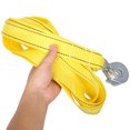 thumbnail image 4 of Cuerda de remolque resistente de 3M para motocicletas, bicicletas, coches, correas de bucle reforzadas, correa protectora de árbol para uso de emergencia en exteriores, 4 of 6