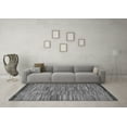 thumbnail image 3 of Ahgly Company Indoor Round Abstract Gray Modern Area Rugs, 4' Round, 3 of 4