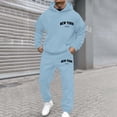 thumbnail image 3 of Yhkghxis NEW YORK Graphic Tracksuit Men 2 Piece Set Casual Workout Hoodies and Joggers Sweatsuits Sets Outfits with Pockets, 3 of 7