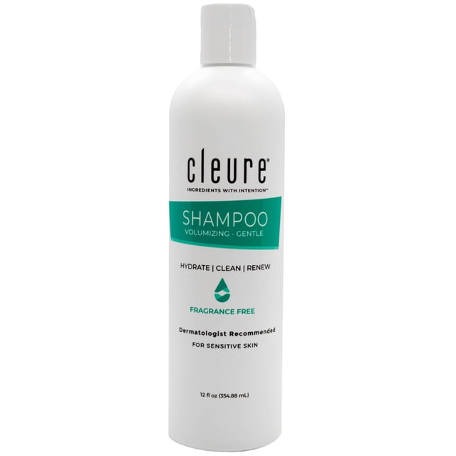 Champú Cleure hipoalergénico para dar volumen a la piel sensible, 355 ml