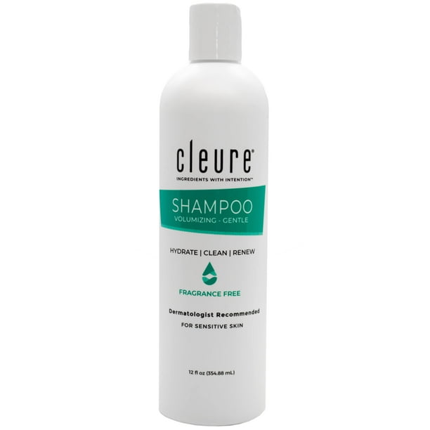 Champú Cleure hipoalergénico para dar volumen a la piel sensible, 355 ml