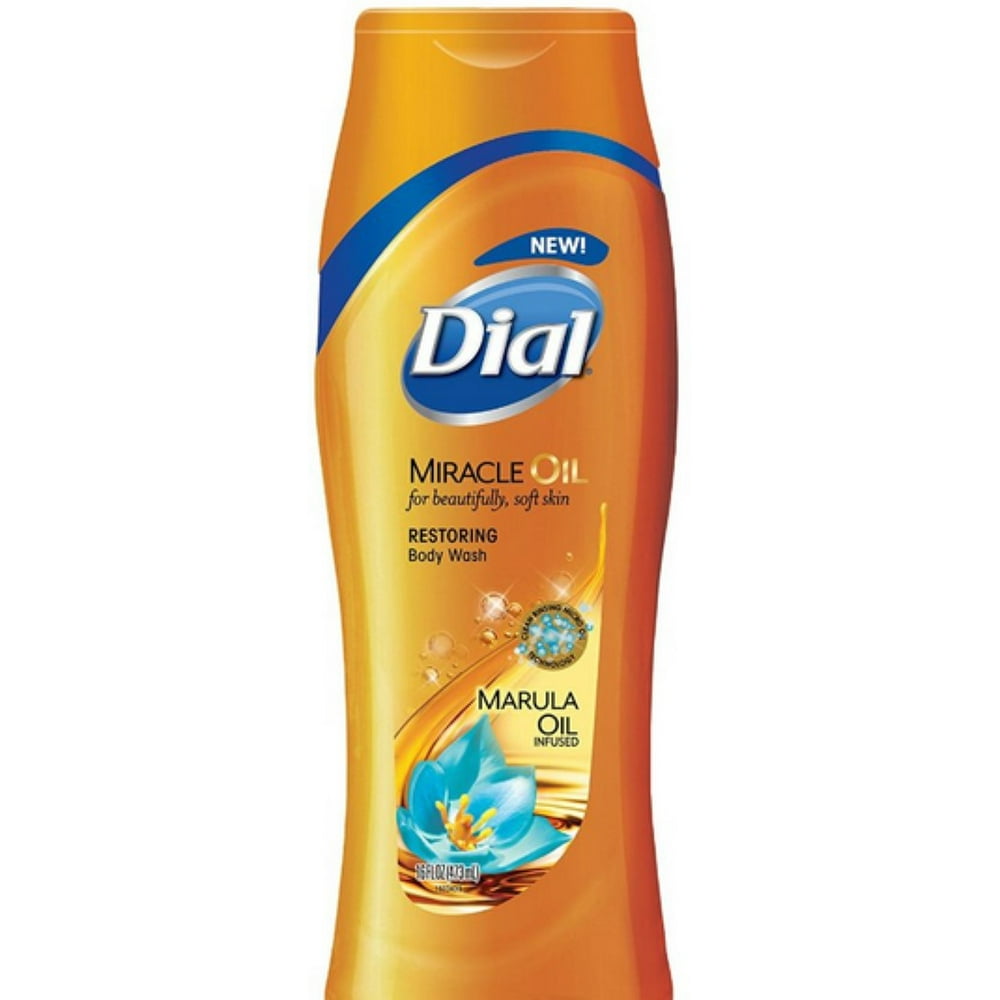 Dial Miracle Oil Restoring Body Wash, 16 oz (Pack of 6)