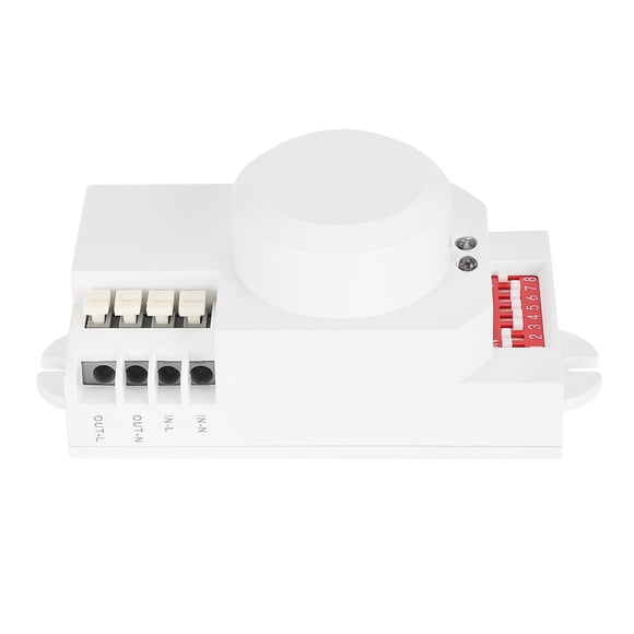 Detector De Movimiento Corporal, Interruptor De Sensor De Microondas, Con Paquete De Tornillos Para Exteriores