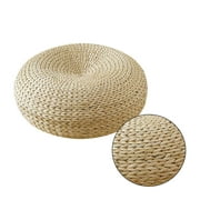 Tapis de paille de sol de chambre ronde fait à la main en paille tissé coussin de siège de Yoga salle à manger Tatami tapis de paille tissé