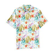 $135 Tommy Bahama Men's, 100% Silk Bahama Botanics Camp Shirt, Graceful Sea, XL