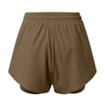 thumbnail image 4 of HAIJIE Womens Summer Swim Shorts Relaxed Fit High Waist Casual Short Pants Beach Shorts for Women High Waisted Beach Swimwear Bottoms Bathing Trunks with Liner, 4 of 4