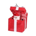 thumbnail image 2 of Caja de regalo navideña con luces, caja desplegable con regalos de Papá y lazos, decoración navideña para fiestas, jardín, regalo para, 2 of 9