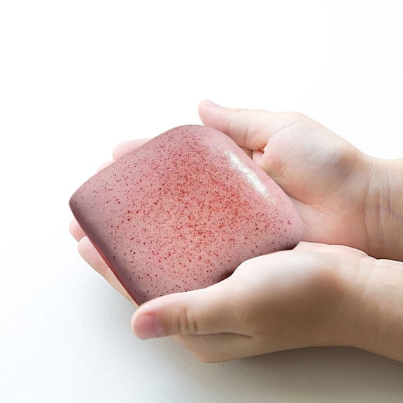 Sticky Bread Slow Rising Squishy 4.3inch Toast Shaped Slow Rise Squishies for Stress Relief & Focus Adult Novelty Gift(Pink)