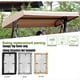 thumbnail image 2 of Cubierta Superior para Columpio Al Aire Libre, Cubierta para Silla, Cubierta para Toldo, Refugio para la Lluvia, Cubierta Impermeable para Muebles de Jardín, Color Negro, 2 of 5