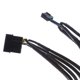 thumbnail image 5 of PWM 3/four Splitter Computadora PC Ventilador Cable de Alimentación Cable de Extensión, 5 of 9
