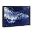 thumbnail image 2 of Stupell Industries Modern Whale in Motion Black Floating Frame Canvas Art, 25 x 17, by Chromatic Storm Studio, 2 of 8