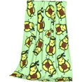 thumbnail image 3 of Cute Avocado Throw Blanket Fleece Flannel Blankets Couch Sofa Bed Blanket for Kids Teen Adults, 3 of 6