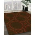 thumbnail image 2 of Ahgly Company Indoor Rectangle Patterned Blood Red Brown Area Rugs, 6' x 9', 2 of 6