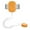 Orange, variant on walmeck Wired Pee for Boys Grils Potty Training Elder Care Built-in Battery with Vibration/ Sound/ Vibration & Sound 3 Modes, Clip-on Type