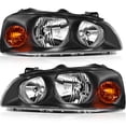 thumbnail image 2 of CCIYU headlights assembly For Hyundai Elantra 2004-2006 With protective coating Black Housing Amber Reflector Clear Lens, 2 of 5