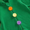 thumbnail image 6 of Guvpev T'oddler Christmas Tree Costume, Unisex B'aby Christmas Holiday Outfit, Colorful Bobbles Hooded Long Sleeve Romper Jumpsuit, Zipper Front, Loose Legs, Funny Xmas Clothes, 6 of 8