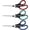Black-3Pack, variant on Jonce Scissors 8 Inch 3-Pack, Ultra Sharp Stainless Steel Shears with Comfort Grip Handles for Office, Sewing, Fabric, Craft, Home, Teacher Supplies, Left/Right Handed