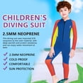 thumbnail image 2 of Advancent Traje de neopreno portátil DIVE SAIL cuello 2,5mm resistente al sol elástico cálido mantenimiento 3 capas impermeable Deportes acuáticos Naranja XXL, 2 of 6