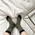 thumbnail image 2 of Whataatahia Calcetines redondos mini para mujer, calcetines deportivos recreativos de algodón peinado, calcetines de cuarto de pierna, 2 of 5